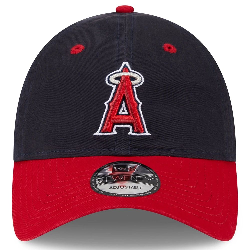 Men's New Era Navy Los Angeles Angels 2025 Batting Practice 9TWENTY Adjustable Hat