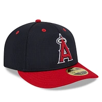 Men's New Era  Navy Los Angeles Angels 2025 Batting Practice Low Profile 59FIFTY Fitted Hat