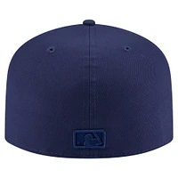 Men's New Era Navy Los Angeles Angels Color Pack A-Frame 59FIFTY Fitted Hat