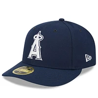 Men's New Era Navy Los Angeles Angels Oceanside Low Profile 59FIFTY Fitted Hat