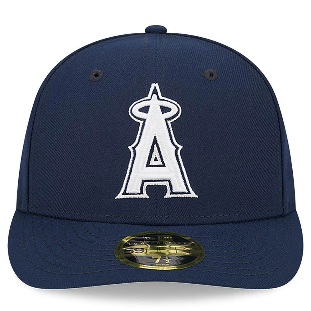 Men's New Era Navy Los Angeles Angels Oceanside Low Profile 59FIFTY Fitted Hat