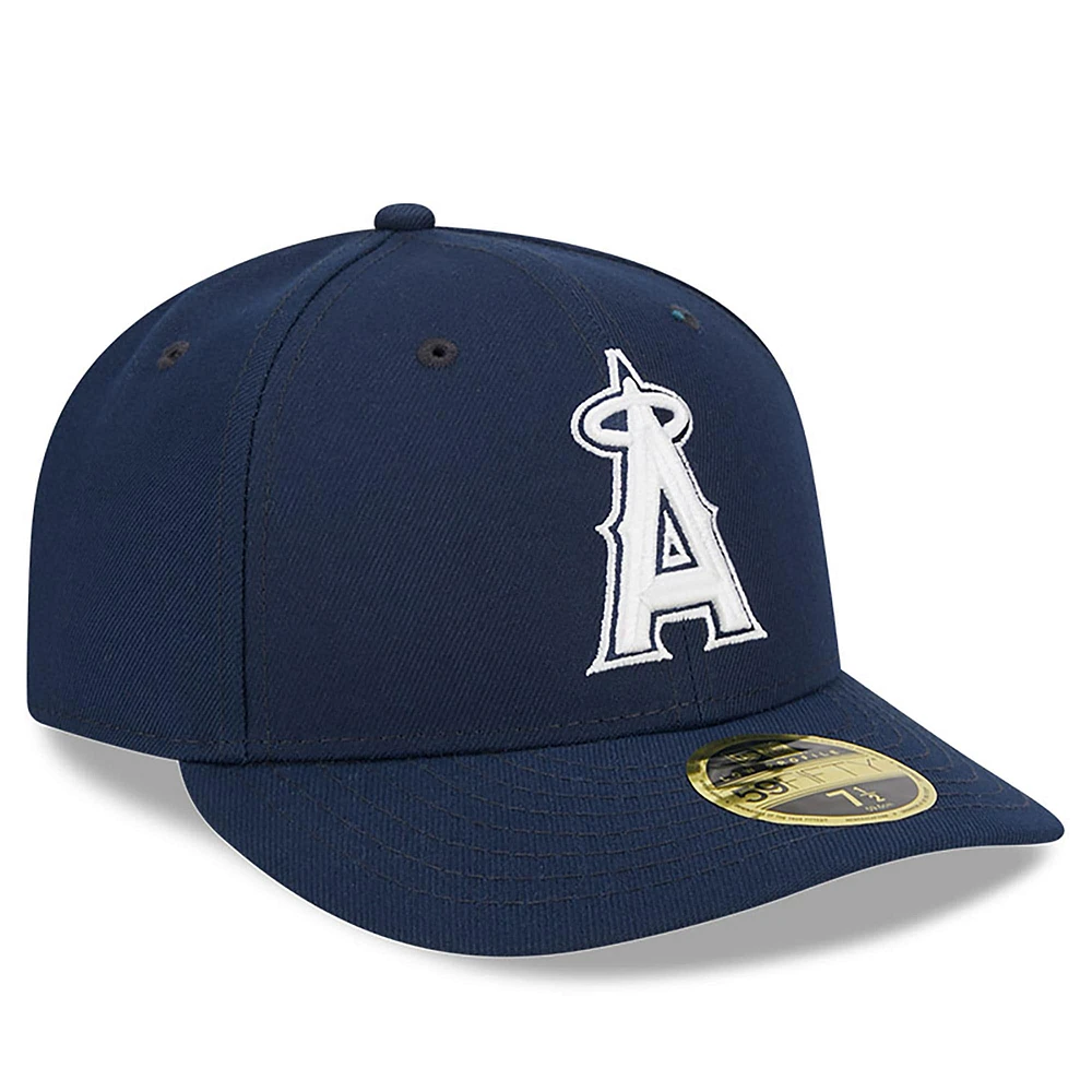 Men's New Era Navy Los Angeles Angels Oceanside Low Profile 59FIFTY Fitted Hat