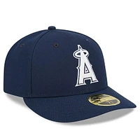 Men's New Era Navy Los Angeles Angels Oceanside Low Profile 59FIFTY Fitted Hat