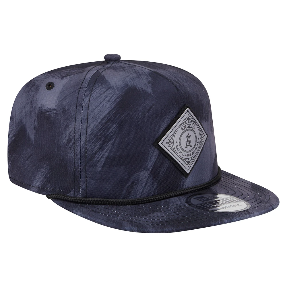 Men's New Era Navy Los Angeles Angels Printed Golfer Snapback Hat