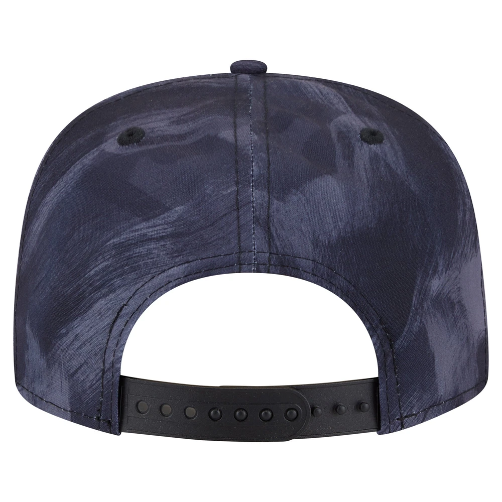 Men's New Era Navy Los Angeles Angels Printed Golfer Snapback Hat
