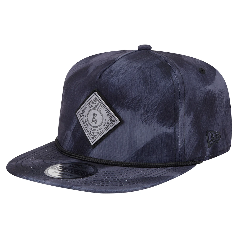 Men's New Era Navy Los Angeles Angels Printed Golfer Snapback Hat