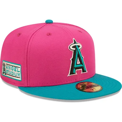 Men's New Era Pink/Green Chicago White Sox Cooperstown Collection Comiskey Park Passion Forest 59FIFTY Fitted Hat