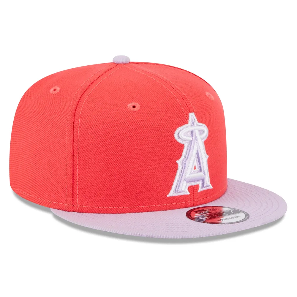 Casquette Snapback 9FIFTY Basic Two-Tone pour homme Los Angeles Angels Spring New Era rouge/violet