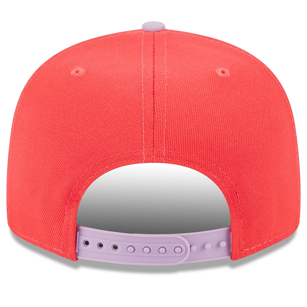 Casquette Snapback 9FIFTY Basic Two-Tone pour homme Los Angeles Angels Spring New Era rouge/violet