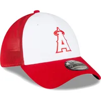 Casquette Flex 39THIRTY pour entraînement au bâton sur le terrain Los Angeles Angels 2023 New Era, rouge/blanc, homme