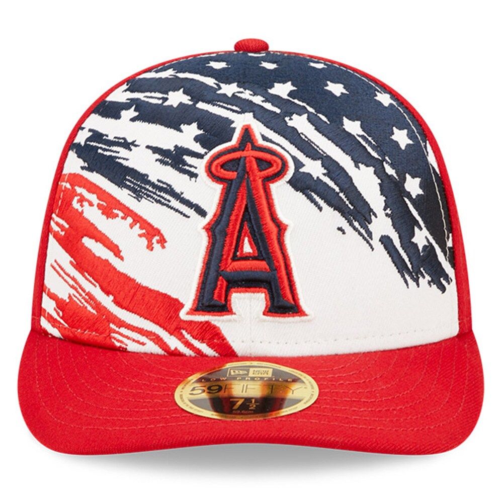 Los Angeles Angels New Era White Logo Low Profile 59FIFTY Fitted