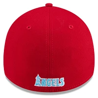 Casquette flexible 39THIRTY pour la fête des pères Los Angeles Angels 2024 New Era rouge hommes