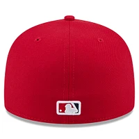 Casquette ajustée Jackie Robinson Day #42 59FIFTY rouge des Los Angeles Angels pour homme de New Era