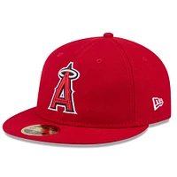Casquette ajustée non structurée Jackie Robinson Day 59FIFTY pour homme, modèle 2025, des Los Angeles Angels, rouge New Era