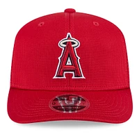 Men's New Era  Red Los Angeles Angels 2025 Spring Training 9SEVENTY Stretch-Snap Trucker Hat