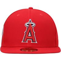 Men's New Era Red Los Angeles Angels 9/11 Memorial Side Patch 59FIFTY Fitted Hat