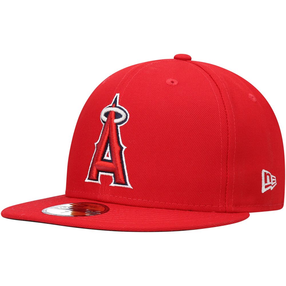 Men's New Era Red Los Angeles Angels 9/11 Memorial Side Patch 59FIFTY Fitted Hat