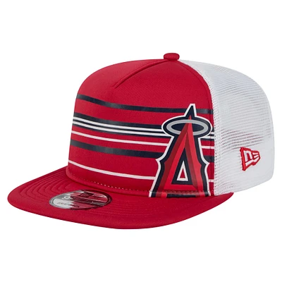 Casquette snapback rouge Los Angeles Angels 9FIFTY A-Frame Trucker de New Era pour homme