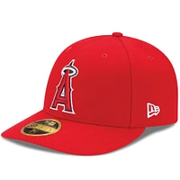 Casquette ajustée 59FIFTY à profil bas On-Field Los Angeles Angels Alt Authentic Collection rouge pour homme New Era