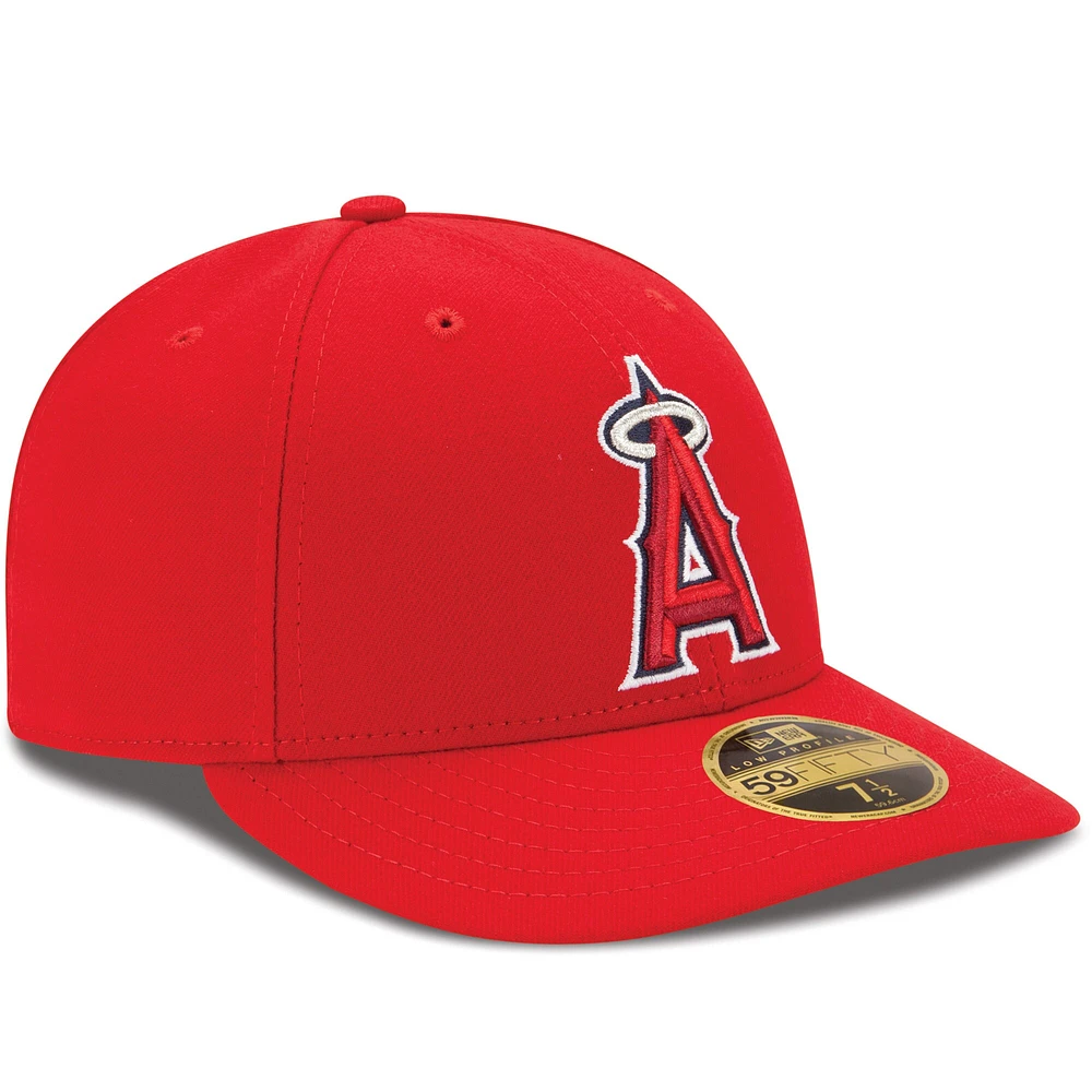 Casquette ajustée 59FIFTY à profil bas On-Field Los Angeles Angels Alt Authentic Collection rouge pour homme New Era