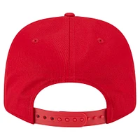 Casquette extensible à bouton-pression New Era rouge Los Angeles Angels Circle Patch 9SEVENTY pour homme