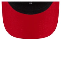 Casquette extensible à bouton-pression New Era rouge Los Angeles Angels Circle Patch 9SEVENTY pour homme