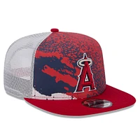 Men's New Era Red Los Angeles Angels Court Sport 9FIFTY Snapback Hat