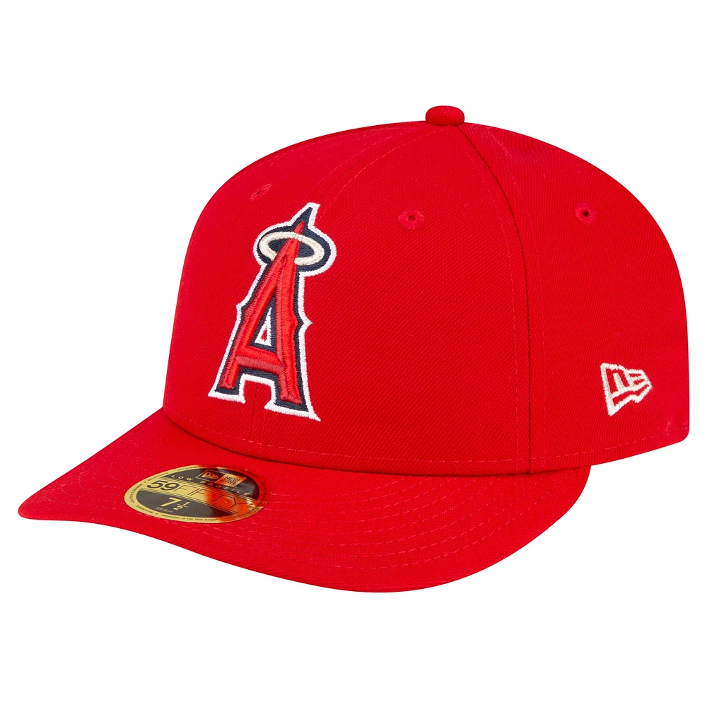 Casquette ajustée 59FIFTY rouge pour homme de la collection Game Authentic On-Field des Los Angeles Angels New Era