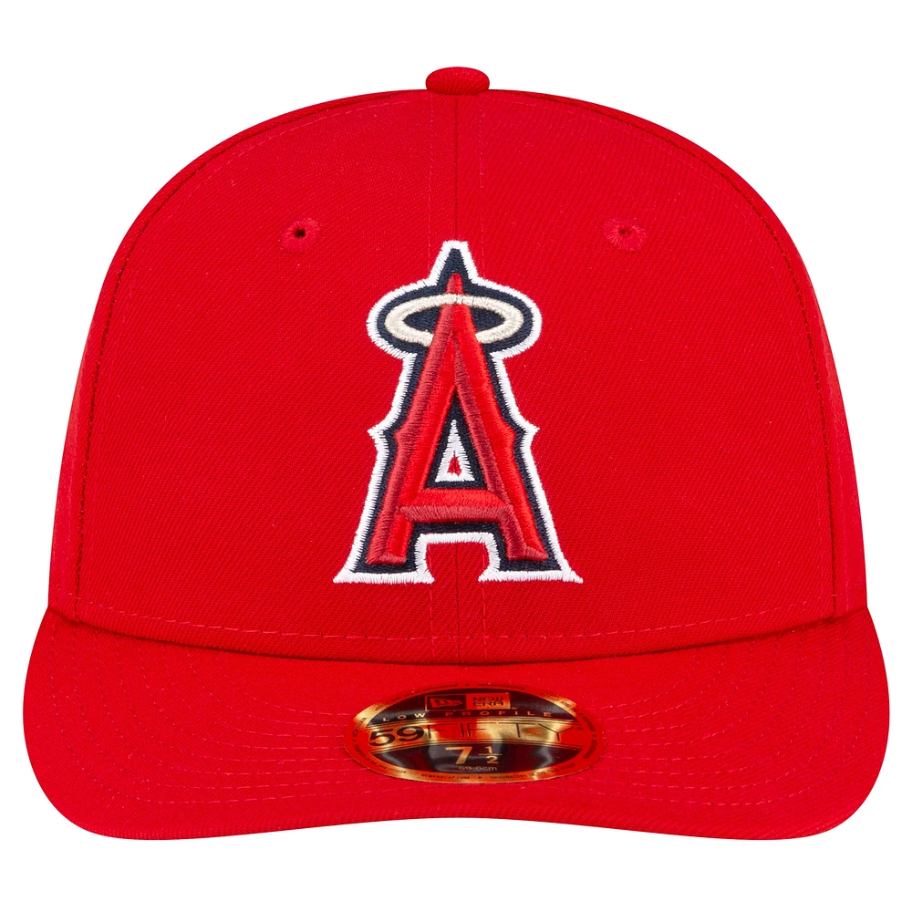 Casquette ajustée 59FIFTY rouge pour homme de la collection Game Authentic On-Field des Los Angeles Angels New Era