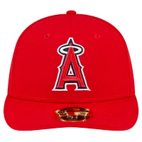 Men's New Era  Red Los Angeles Angels Game Authentic Collection On-Field Low Profile 59FIFTY Fitted Hat