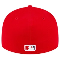 Men's New Era  Red Los Angeles Angels Game Authentic Collection On-Field Low Profile 59FIFTY Fitted Hat