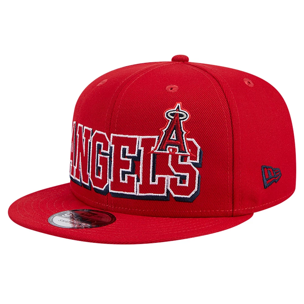 Men's New Era Red Los Angeles Angels Game Day Bold 9FIFTY Snapback Hat