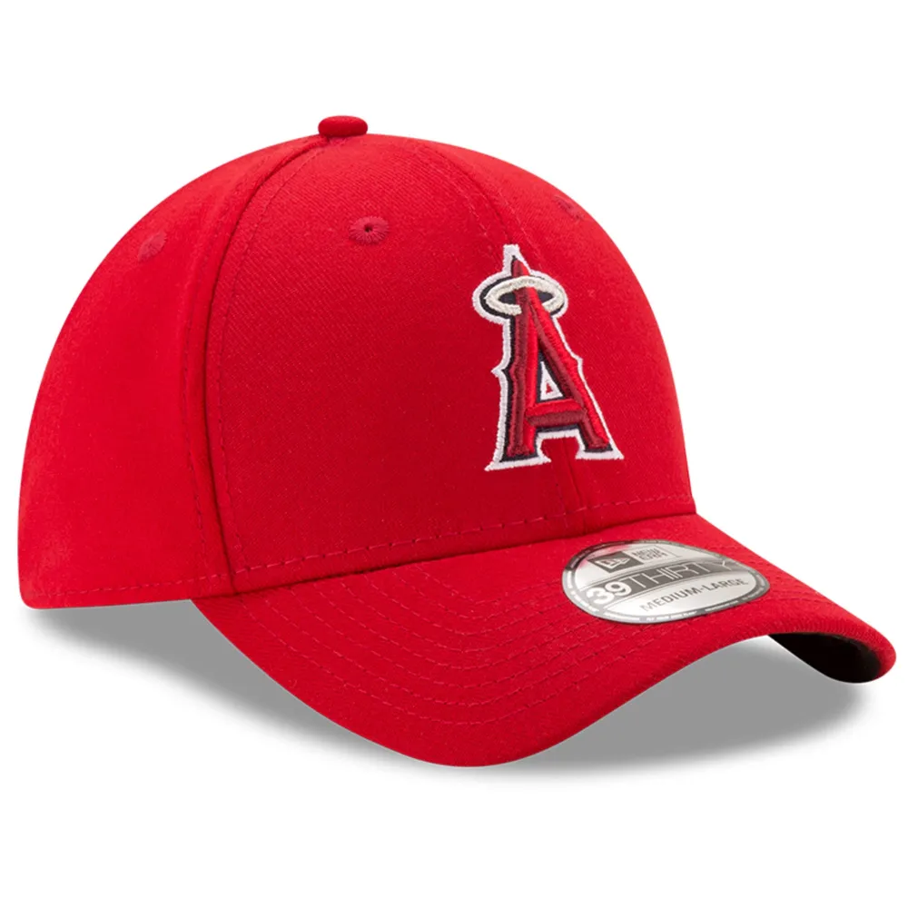 New Era Men's New Era Red Los Angeles Angels Game Team Classic 39THIRTY  Flex Hat