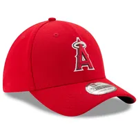 Men's New Era Red Los Angeles Angels Game Team Classic 39THIRTY Flex Hat