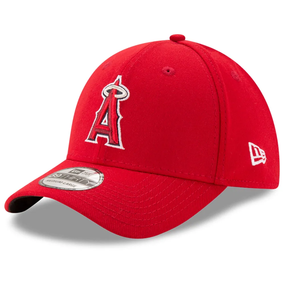 New Era Men's New Era Red Los Angeles Angels Game Team Classic 39THIRTY  Flex Hat