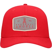 Men's New Era Red Los Angeles Angels Labeled 9SEVENTY Stretch-Snap Adjustable Hat