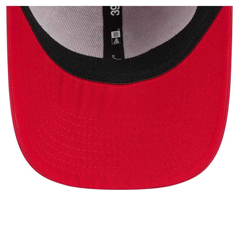 Men's New Era Red Los Angeles Angels Subtle Camo 39THIRTY Flex Hat