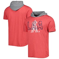 T-shirt à capuche rouge Los Angeles Angels Team New Era pour homme