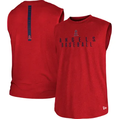 Los Angeles Angels New Era Team Muscle Tank Top - Red