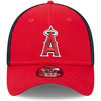 Men's New Era Red Los Angeles Angels Team Neo 39THIRTY Flex Hat