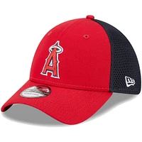 Men's New Era Red Los Angeles Angels Team Neo 39THIRTY Flex Hat