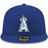 Men's New Era Royal Los Angeles Angels White Logo 59FIFTY Fitted Hat