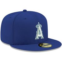 Men's New Era Royal Los Angeles Angels White Logo 59FIFTY Fitted Hat