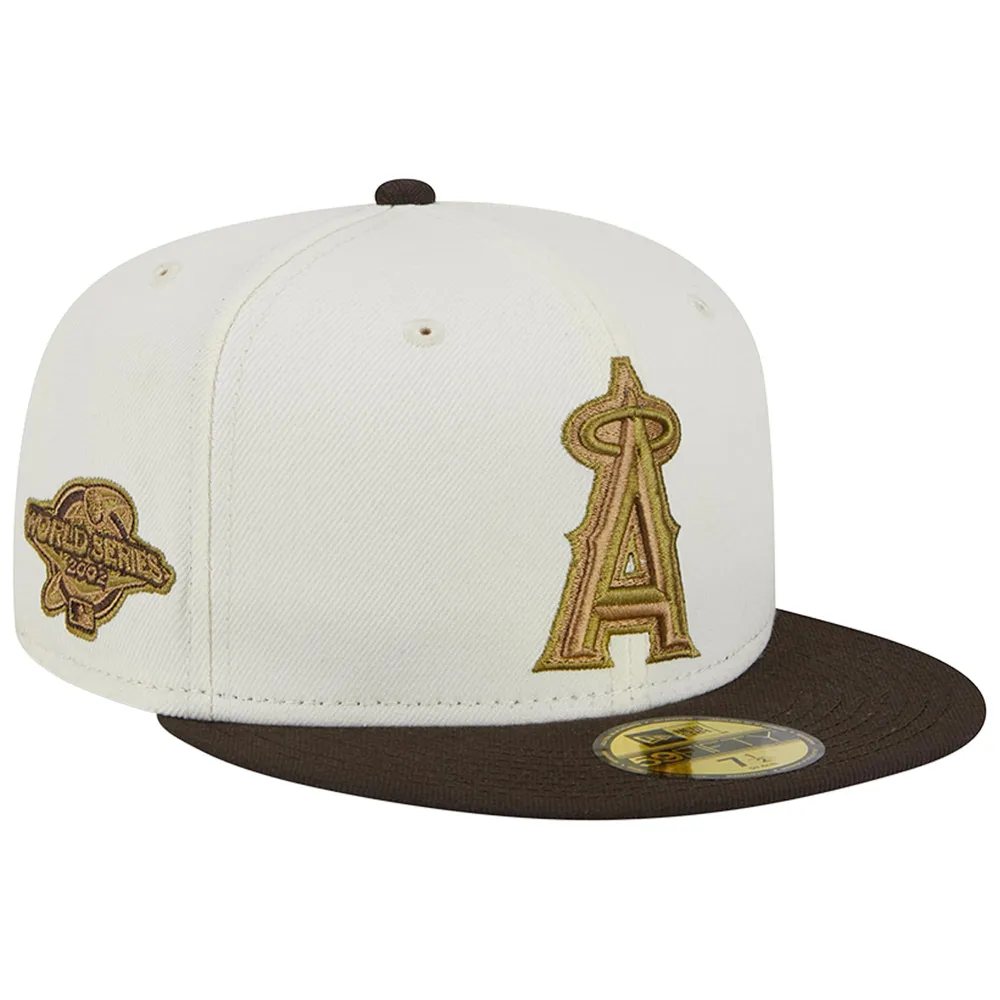 Los Angeles Angels New Era 5950 Fitted Hat - Black/White