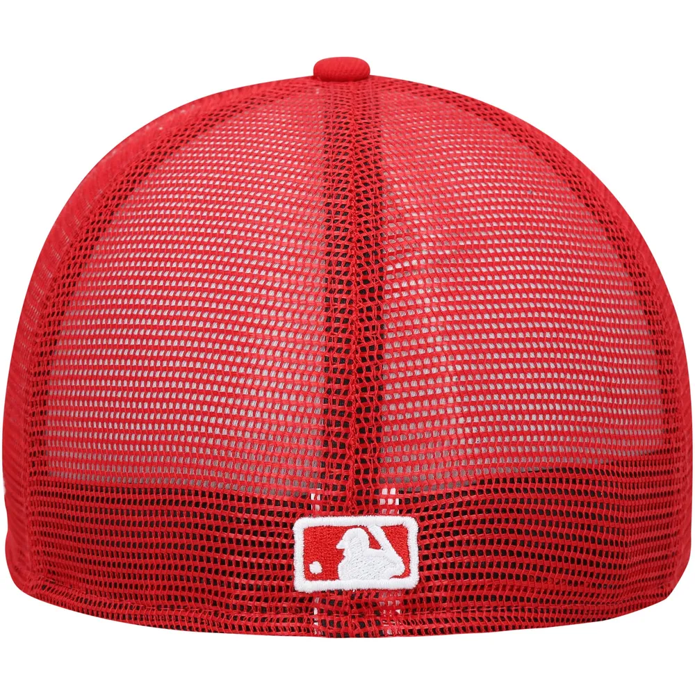 Casquette ajustée 59FIFTY Los Angeles Angels 2023 On-Field Batting Practice pour homme New Era, blanc/rouge