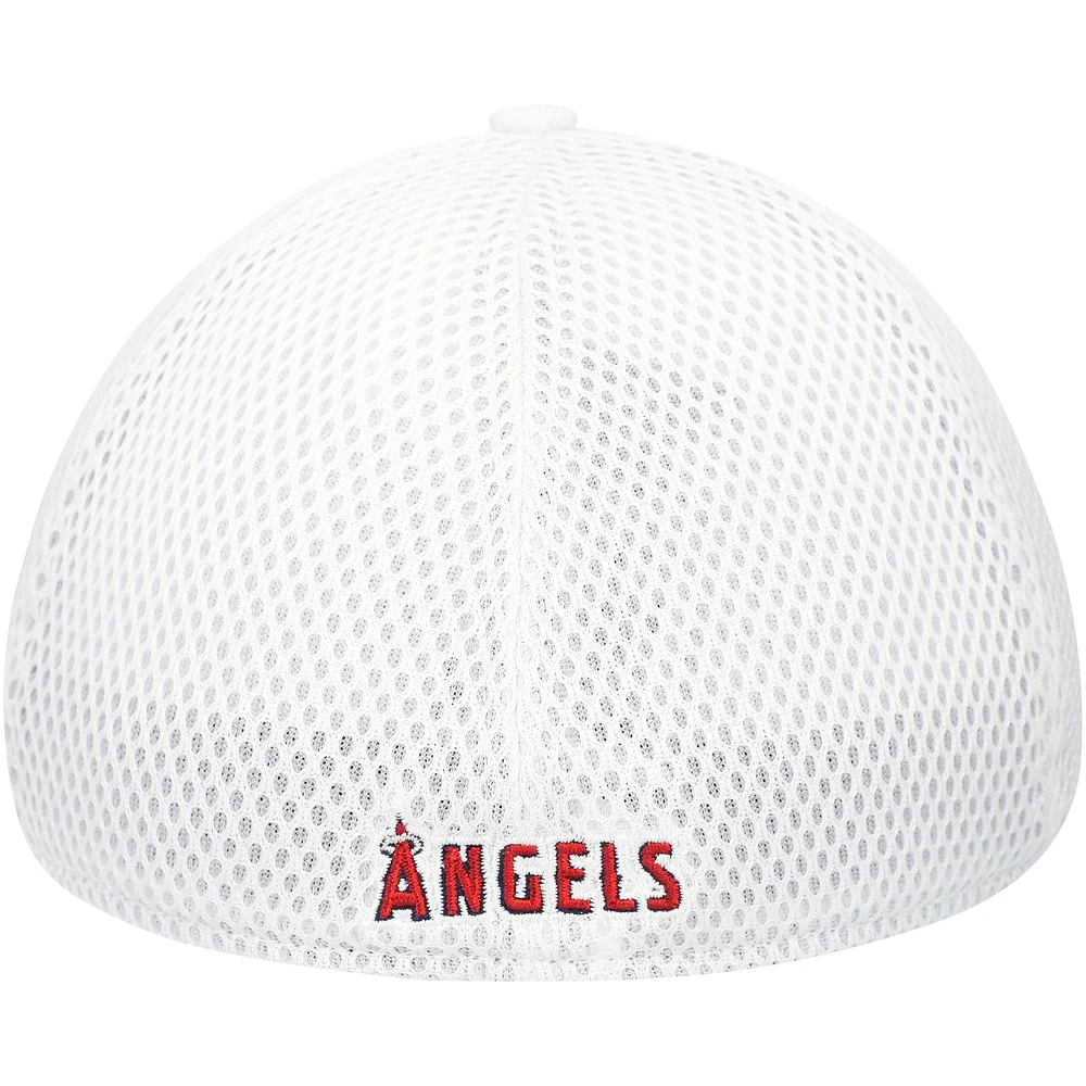 Men's New Era White Los Angeles Angels REPREVE Neo 39THIRTY Flex Hat