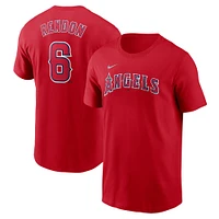 Men's Nike Anthony Rendon Red Los Angeles Angels Fuse Name & Number T-Shirt