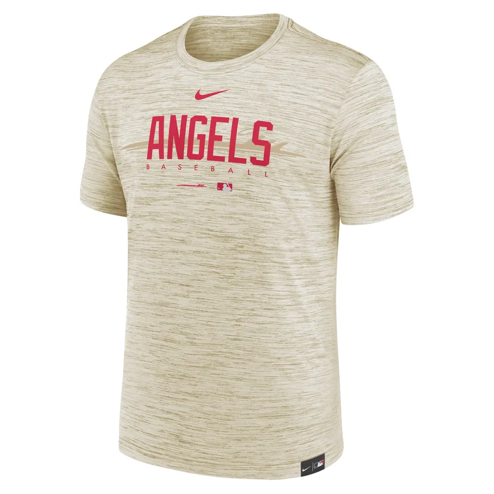 Nike Men's Nike Cream Los Angeles Angels City Connect Velocity Practice  Performance T-Shirt