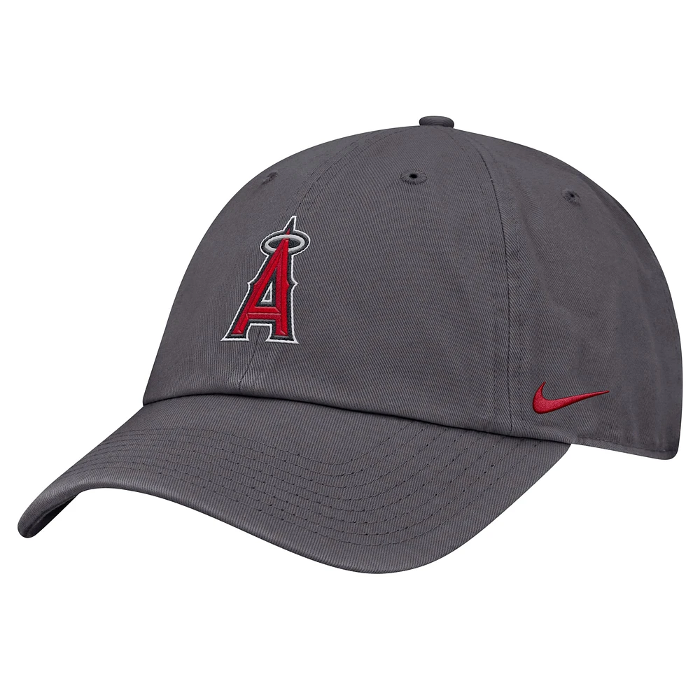 Men's Nike Gray Los Angeles Angels Club Adjustable Hat