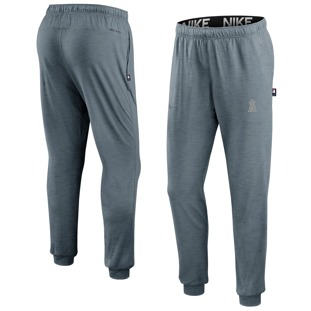 Men's Nike  Heather Gray Los Angeles Angels Travel Performance Pants